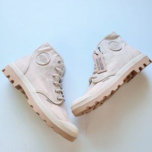 Palladium Workwear Sahara Desert Tan Beige Combat Lace Up Boots W's 10 / M's 8.5